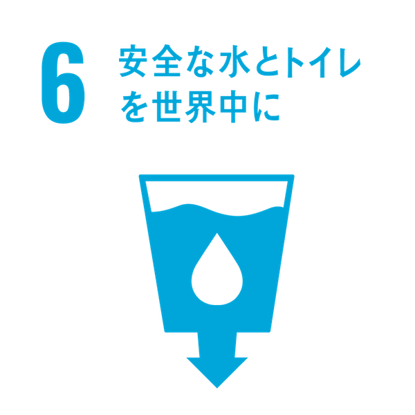 SDGsアイコン6.安全な水とトイレを世界中に