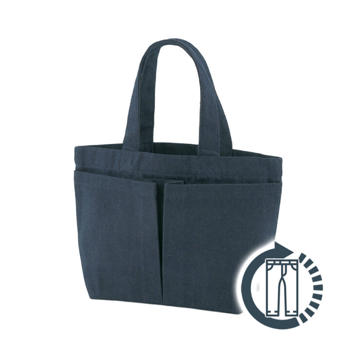 リサイクルデニム2ポケットトート