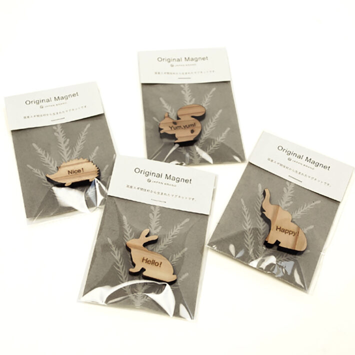 オリジナル間伐材マグネット5