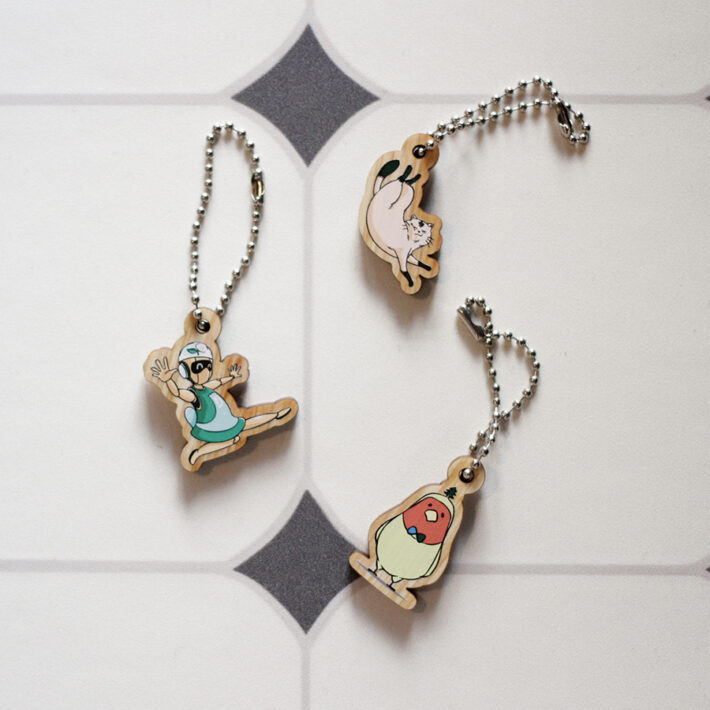 間伐材モクリルチャーム2