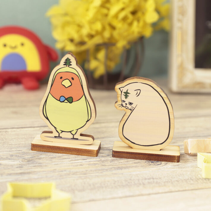 間伐材モクリルスタンド2